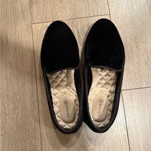 Birdies The Starling velvet slip-on loafers